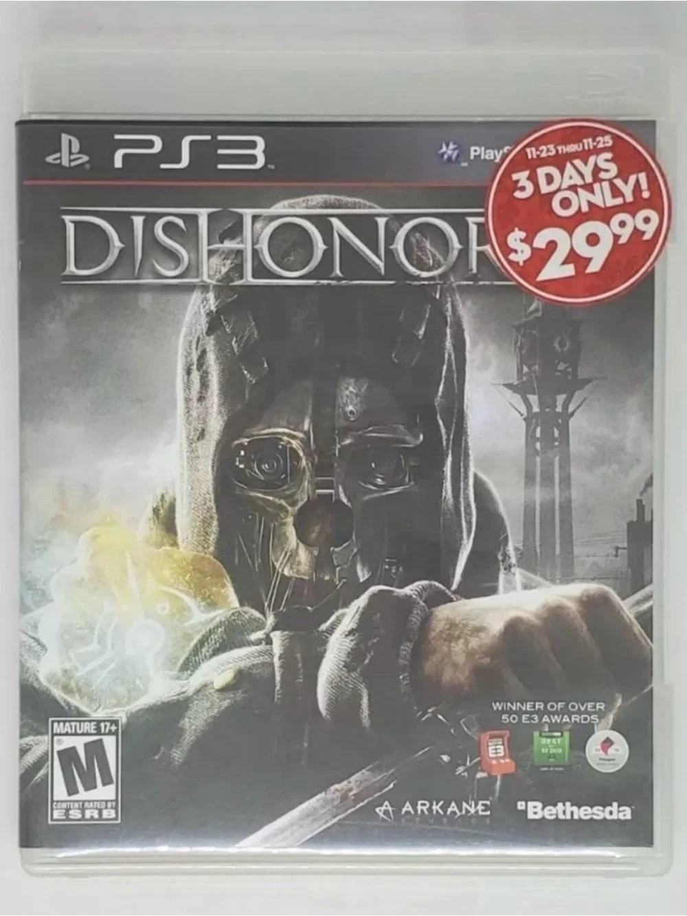 Dishonored (Sony PlayStation 3, 2012) PS3 Video Game
